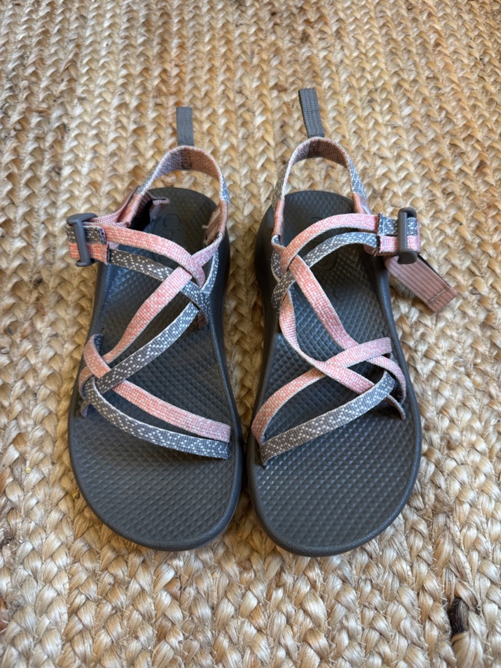 Chacos 4 kids Gray Sport Sandals with Pink Straps - Picture 2 of 7